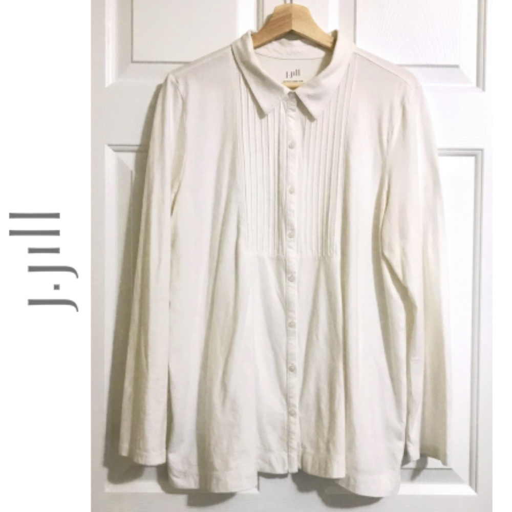 J.JILL 100% Cotton Button Down Shirt Top